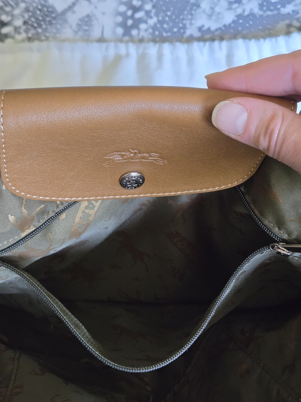 Longchamp Cognac Leather Tote - Picture 8 of 8